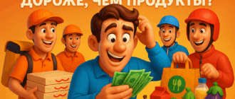 Почему доставка еды дороже, чем продукты?