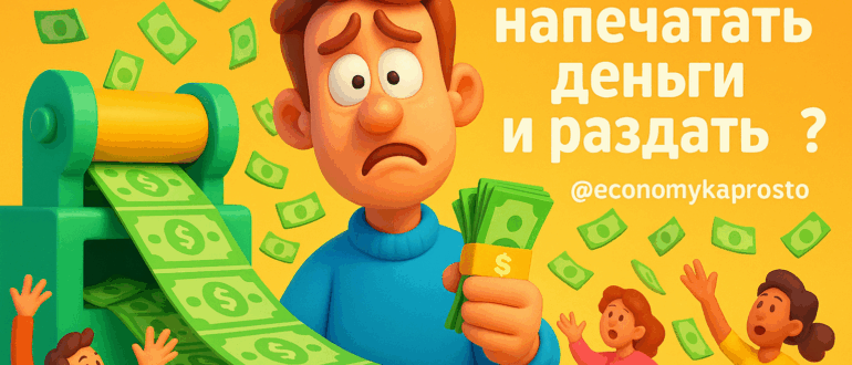 Можно ли напечатать деньги и раздать всем?