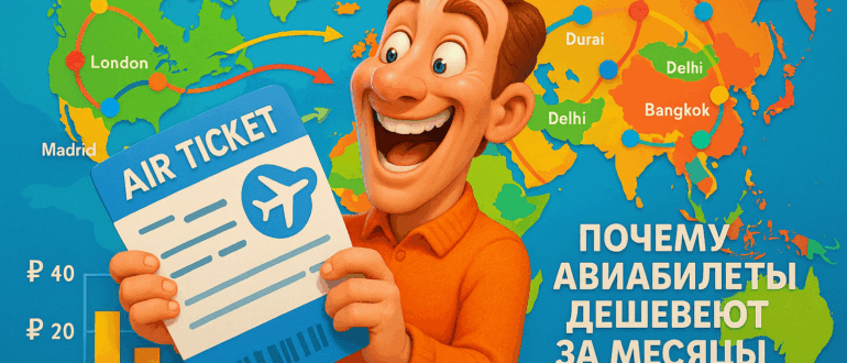 Почему авиабилеты дешевеют за месяцы до вылета