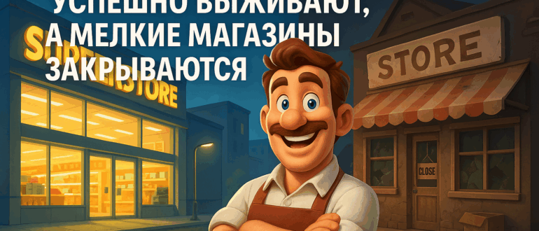 Почему крупные сети успешно выживают, а мелкие магазины закрываются