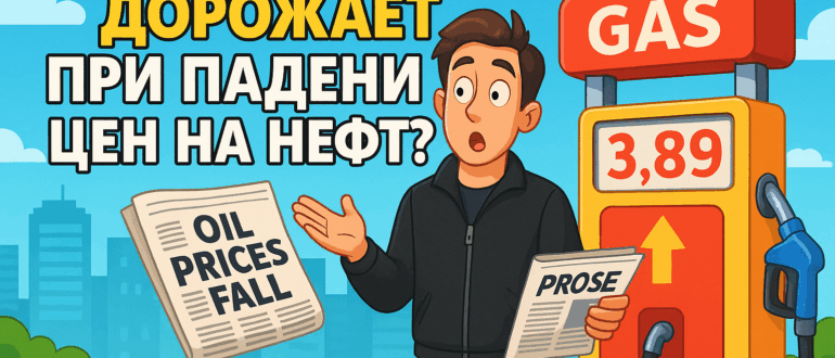 Почему бензин дорожает при падении цен на нефть?