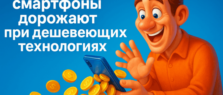 Почему смартфоны дорожают при дешевеющих технологиях